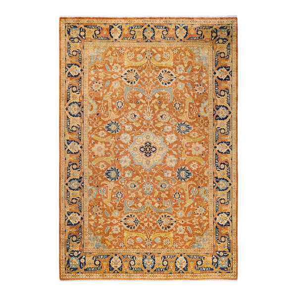 The Twillery Co. Oakhur OneofaKind Traditional HandKnotted Orange